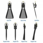 FOLDING FINS Katlanır Palet, Siyah/Sarı - 2