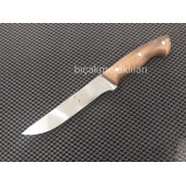 Ahşap Sap Et Bıçağı 29cm Toplam Uzunluk Geniş Ağız - 1
