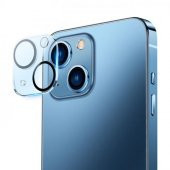 Baseus 2 Adet İPhone 14-14 Plus ile Uyumlu Ful Kaplama Kamera Lens Koruyucu, 0.3MM Tempered Koruyucu - 1