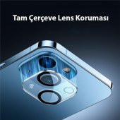 Baseus 2 Adet İPhone 14-14 Plus ile Uyumlu Ful Kaplama Kamera Lens Koruyucu, 0.3MM Tempered Koruyucu - 4