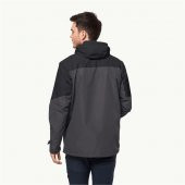 Jack Wolfskin 1115291-6000 Glaabach 3in1 Jkt M Erkek Mont - 2