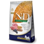 N&D Düşük Tahıllı Kuzu Etli Yaban Mersinli Mini Yetişkin Köpek Maması 7 Kg - 1