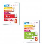 Orjin Okul 8. Sınıf Türkçe + Fen Bilimleri Defter Seti 2 Kitap 2023 - 1