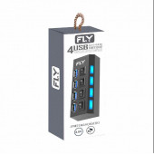 FLY 3407-01 Anti Statik Güç Soketi 4 Port Usb 2.0a Çoğaltıcı 50 CM - 1