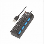 FLY 3407-01 Anti Statik Güç Soketi 4 Port Usb 2.0a Çoğaltıcı 50 CM - 2