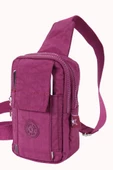 M 229 Mega Bag Krinkıl Kumaş Unisex Küçük Omuz, Göğüs Askılı Çanta, Telefonluk - 9
