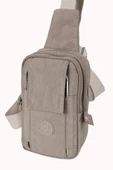 M 229 Mega Bag Krinkıl Kumaş Unisex Küçük Omuz, Göğüs Askılı Çanta, Telefonluk - 4