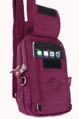M 229 Mega Bag Krinkıl Kumaş Unisex Küçük Omuz, Göğüs Askılı Çanta, Telefonluk - 11