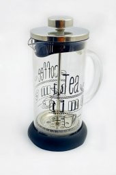Silikonlu Bitki Çayı Demliği & Demleme & French Press Siyah - 1