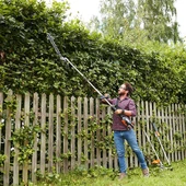 WORX WA0220 WG186E.1 ile Uyumlu 43CM Teleskobik Uzatmalı Açı Ayarlı Çit Budama Başlığı - 9