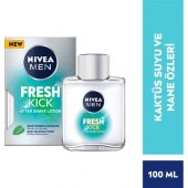 NIVEA Men Cool Kick Fresh Tıraş Sonrası Losyon 100ml, Serinleten Ferahlık - 1