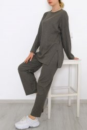 Uzun Kol Fitilli Takım Haki - 10147.1567. - 2