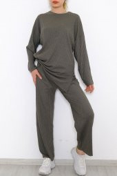 Uzun Kol Fitilli Takım Haki - 10147.1567. - 3