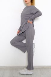 Uzun Kol Fitilli Takım Koyugri - 10147.1567. - 4