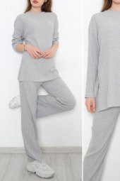 Uzun Kol Fitilli Takım Gri - 10147.1567. - 1