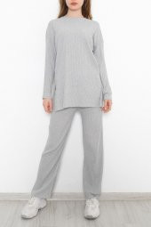 Uzun Kol Fitilli Takım Gri - 10147.1567. - 2