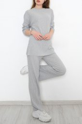 Uzun Kol Fitilli Takım Gri - 10147.1567. - 5