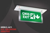 Arsel Orion AEB-24223-L Sıva Altı Acil Çıkış Yönlendirme Armatürü Şebekeden ve Kesintide 180 Dak. Yanan 8xF LED - 1
