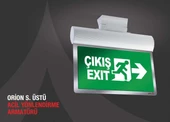 Arsel Orion AEB-24223-L Acil Çıkış Yönlendirme Armatürü Sürekli ve Kesintide 180 Dak. Yanan 8xF LED - 1