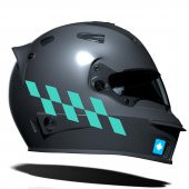 Nane Yeşili Damalı Kask Motosiklet Sticker Takımı Çınar Extreme - 1