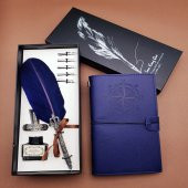 Deri Defter Ve Tüylü Kalem - 1