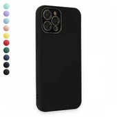 FitCase iPhone 12 Pro Max Glass Kamera Korumalı Lansman Silikon Kapak - 1