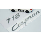 DK Tuning Porsche 718 Cayman Bagaj 3M 3D ABS Yazı Logo Amblem Seti - 5