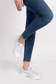 Artı-Artı031-0082 Kadın Hakiki Deri Ortopedik Beyaz  Sneaker Ayakkabı - 1