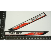 Seat FR Altea Ateca Yan Aynalar Ve Çamurluk Yanı Damla Desen Bıçak Logo Arma Seti thumbnail 4