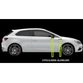 Seat FR Leon Yan Aynalar Ve Çamurluk Yanı Damla Desen Bıçak Logo Arma Seti - 5
