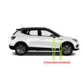 Seat FR Arona Yan Aynalar Ve Çamurluk Yanı Damla Desen Bıçak Logo Arma Seti - 5