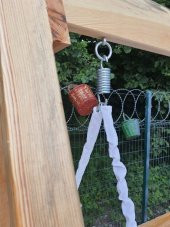 BERZBUĞ WOODEN KURDALE SALINCAK 120 CM MİNDERLİ Bahçe Teras Balkon - 7