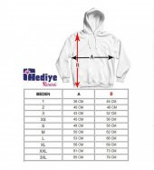 Kişiye Özel Love Temalı Sevgiliye Özel Kapşonlu Beyaz Unisex Sweatshirt HK2519 - 4