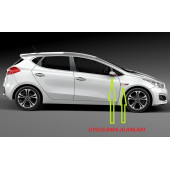 Kia GT Line Ceed Cerato Yan Aynalar Ve Çamurluk Yanı Damla Desen Bıçak Logo Arma Seti - 5