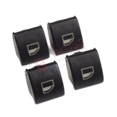 BMW 3 Serisi E46 X5 X3 İçin 4 Adet Cam Açma Düğme Kapağı 61316902175 thumbnail 4