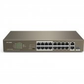 IP-COM F1118P-16-150W 16 Port Poe 2 Port Gigabit Uplink 1 Port GB SFP PoE Switch 150W - 1