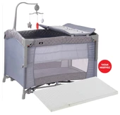 Sunny Baby Prego Oslo Park Gri + Sünger Yatak 70x110 cm thumbnail 1