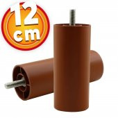 Gizli Mobilya Kanepe Sehpa TV Ünitesi Koltuk Orta Destek Ayağı 12 cm Kahverengi Baza Ayak - 1