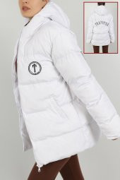 Trapstar Sırt ve Ön Nakış İşlemeli Paraşüt Polyester İç Elyaf Oversize Mont - 1