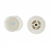 8 CM 50 LİK PLASTİK BEYAZ YUVARLAK AYAK ( 4ADET) - 4