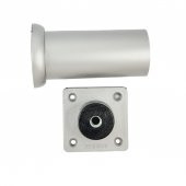 40 LIK 8 CM MAT KROM PLASTİK YUVARLAK AYAK ( 4 ADET ) - 2
