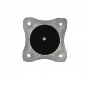 42 LIK 10 CM MAT KROM PLASTİK YUVARLAK AYAK ( 4 ADET ) - 3