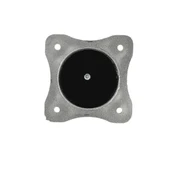 42 LIK 5 CM MAT KROM PLASTİK YUVARLAK AYAK ( 4 ADET ) - 2