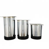 60 LIK 12 CM KROM METAL YUVARLAK AYAK (4 ADET) - 1