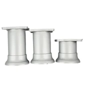 42 LIK 5 CM MAT KROM PLASTİK YUVARLAK AYAK ( 4 ADET ) - 4