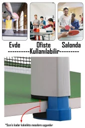 Masa Tenisi Filesi Raket Top Seti 6lı Otomatik Gerdirme Mekanizmalı Tüm Masalara Uyumlu Pinpon Ağı - 7