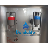Damlalife Sebil Musluk plastik çeşme sıcak- soğuk GRİ - 1