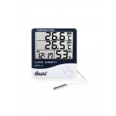 Diwu HTC-2 Problu Termometre Higrometre Nem Ölçer Saat - 1