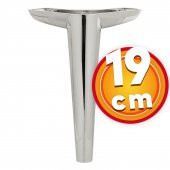 Lüks Mobilya Kanepe Sehpa TV Ünitesi Koltuk Ayağı 19 cm Parlak Krom Baza Ayak thumbnail 1