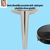 Lüks Mobilya Kanepe Sehpa TV Ünitesi Koltuk Ayağı 19 cm Parlak Krom Baza Ayak thumbnail 5
